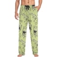 thumbnail image 3 of GZHJMY Dinosaur Pajama Pants for Men, Lounge Pants Lightweight Men Pajama Bottoms with Drawstring Pockets, Christmas New Year Birthday Gifts, Large, 3 of 6