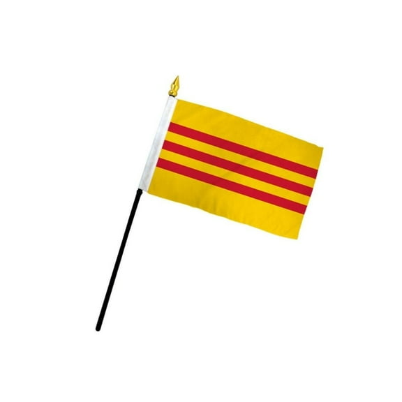 South Vietnam 4x6in Stick Flag