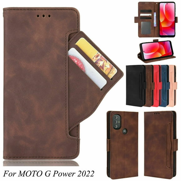 Case For Motorola Moto G Power 2022 Shockproof Magnetic Leather Wallet Flip Case Cover
