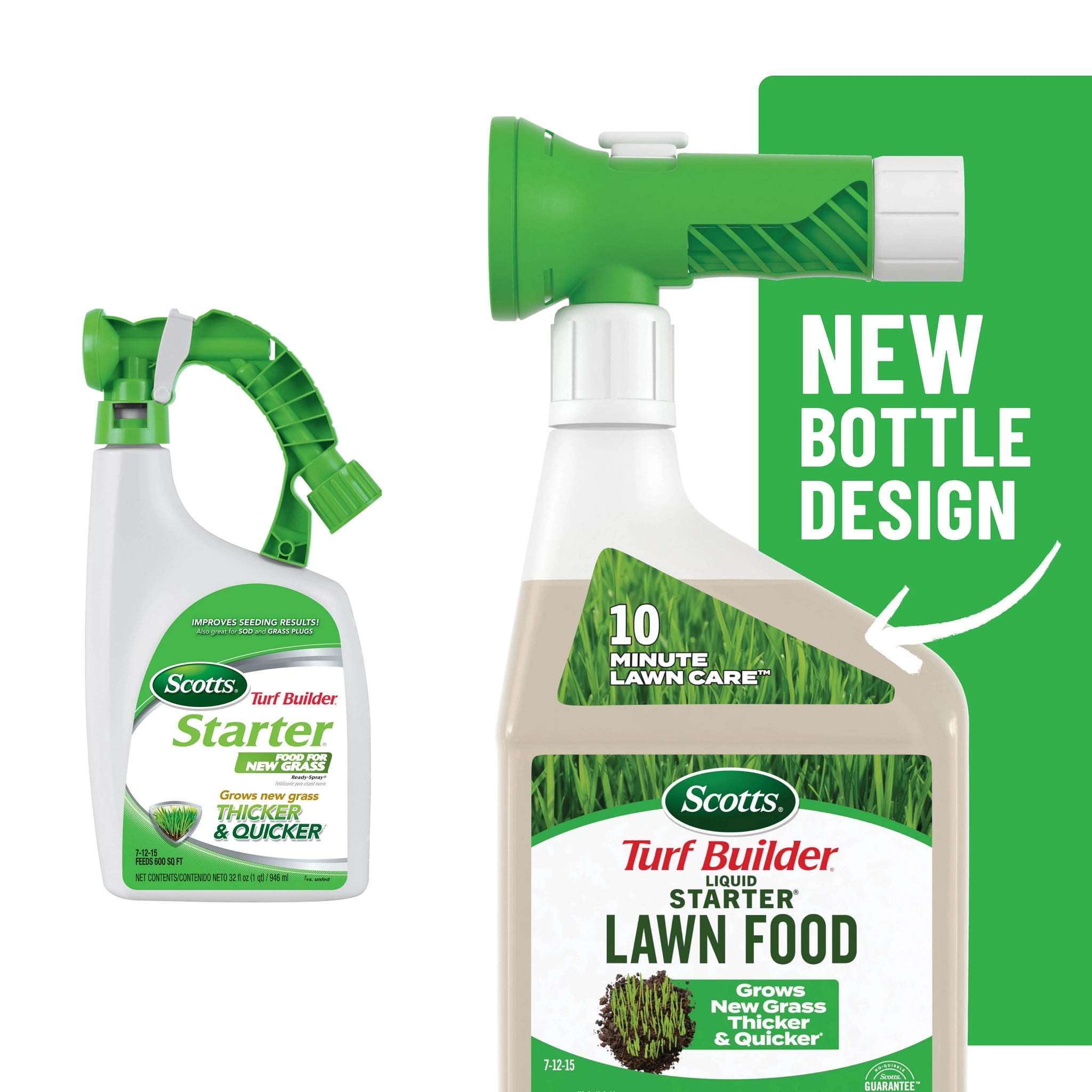 Scotts Turf Builder Liquid Starter Lawn Food, Fertilizer for New Grass, 32 fl. oz.