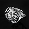 thumbnail image 4 of 0.80 CTW Natural Diamond Polki Spider Web Ring 925 Sterling Silver Women Mother's Day Gift Jewelry, 4 of 5