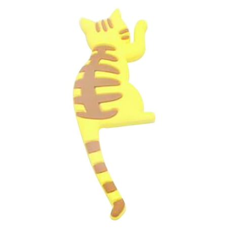 

HGWXX7 Cute Cartoon Cat Sticky Hook Fridge Non-marking Hook