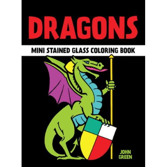 Pre-Owned Dragons Stained Glass Coloring Book (Little Activity Books) Paperback