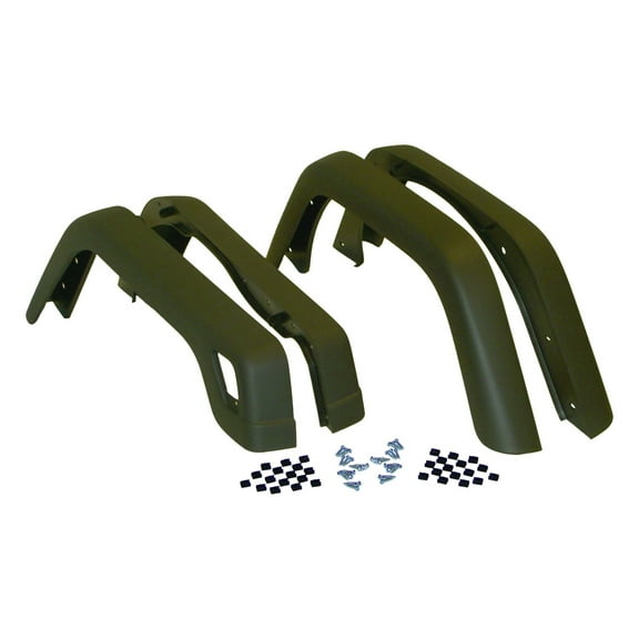 Crown Automotive 55254918K CAS55254918K FENDER FLARE KIT (4 PIECE) Fits select: 1997-2006 JEEP WRANGLER / TJ
