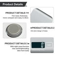 thumbnail image 4 of Food Scale Digital Kitchen Scale with 1g/0.05oz Precise Graduation, 5 Units LCD Display Scale for Cooking/Baking in KG, G, oz, ml, and lb, Easy Clean Stainless Steel and Tempered Glass, 4 of 8