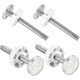 thumbnail image 1 of 4 Pack Pressure Mounted Boltskit For Baby Gate Pet Dog Wall Protector Threaded Spindle Rods Long Screws M10(90mm - DD, 1 of 5
