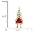 thumbnail image 3 of 10k July Birthstone Charm in 10k Yellow Gold, 3 of 3