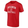 thumbnail image 2 of Men's Red Wisconsin Badgers In Bounds T-Shirt, 2 of 3