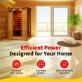 thumbnail image 7 of Coronado 2-Person Hemlock Infrared Sauna with 5 Ceramic Heaters, 75-in High, 7 of 7