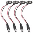 thumbnail image 4 of Conector de Clip de batería 9V 20 piezas conector de Clip de batería 9V Cable de conexión componentes de Control Industrial enchufe de CC de 2,1mm, 4 of 8