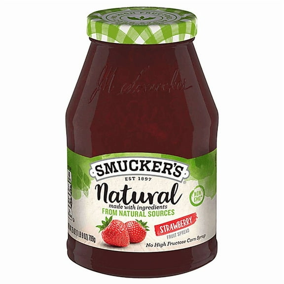 ( 2 Pack )Smucker's Natural Strawberry Fruit Spread, 25 Ounces