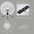 thumbnail image 3 of Ventilador de techo con luz y energía solar | Lámpara colgante recargable con control remoto | Ventilador silencioso de 33 cm para dormitorio, oficina, exteriores y camping, 3 of 9
