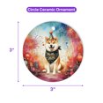 thumbnail image 5 of Hello 2025 Shiba Inu Celebrates Happy New Year Firework Balloon Ceramic Round Ornament Shibas Dog Lovers Gifts Idea Home Tree Decor - 02024, 5 of 5