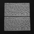 thumbnail image 2 of Molde de fundición de resina YONGSHENG paquete de 4 moldes de silicona con números de letras transparente, 2 of 5