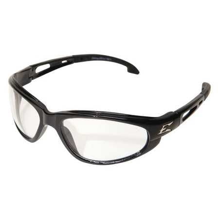 EDGE EYEWEAR SW111AF Dakura Gloss Black Safety Glasses w Anti-Fog Clear Lens by Edge Eyewear