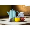 thumbnail image 4 of Abbott Collection Enamel Look Cappucino Cup - Stoneware Mug, Red, 8oz (2.5" H), 4 of 6