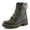 FOREST GREEN MULTI, variant on CANARIO Women’s Winter Boot – Water-Resistant Faux Leather Ankle Boot with Faux Fur Lining & Lug Sole