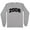 Gray, variant on 2008 College Style Long Sleeve Shirt Unisex Large White