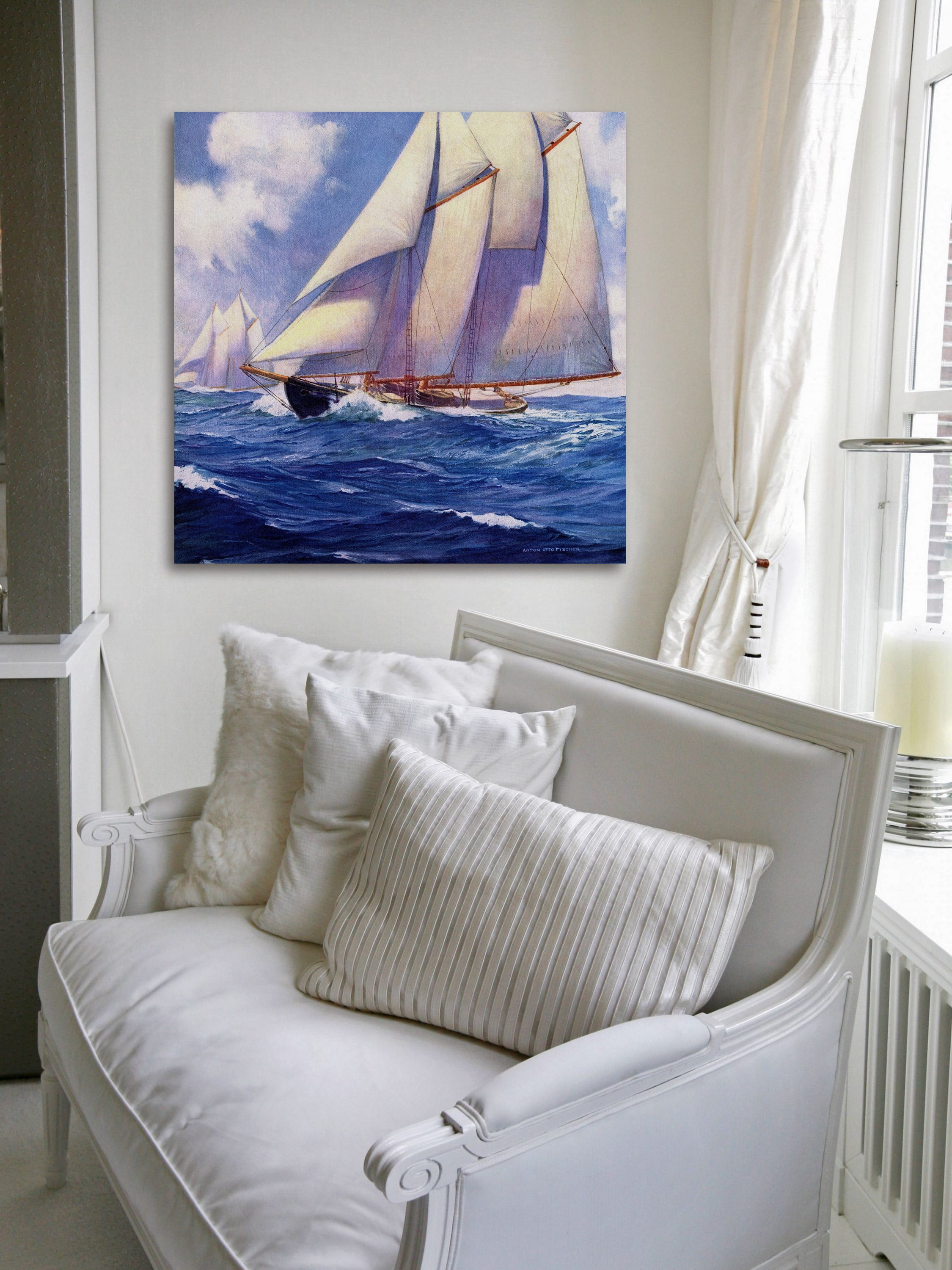 "Catamaran" Painting Print on Wrapped Canvas