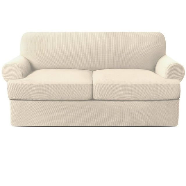 Stretch Couch Cushion Slipcovers Replacement Simple Solid Color All-Inclusive Cushion Sofa Cover Gift for Families Friends