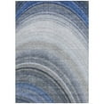 thumbnail image 5 of 8' X 10' Denim Blue And Navy Blue Abstract Washable Indoor Outdoor Area Rug, 5 of 5