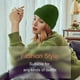 thumbnail image 4 of Paquete de 2 gorros de invierno para mujer, de punto elástico, cálidos y cómodos, plegables, 4 of 5