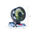 thumbnail image 2 of XGFHYJEH Car Fan, Fan for Car, Portable Fan for Car, 12V Car Fan for Dashboard, Car Fans that Blow Cold Air, Car Fans for Cooling inside a Car, 2 of 5