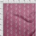 thumbnail image 2 of oneOone Georgette Viscose Fabric Floral & Paisley Block Print Sewing Fabric BTY 42 Inch Wide, 2 of 4