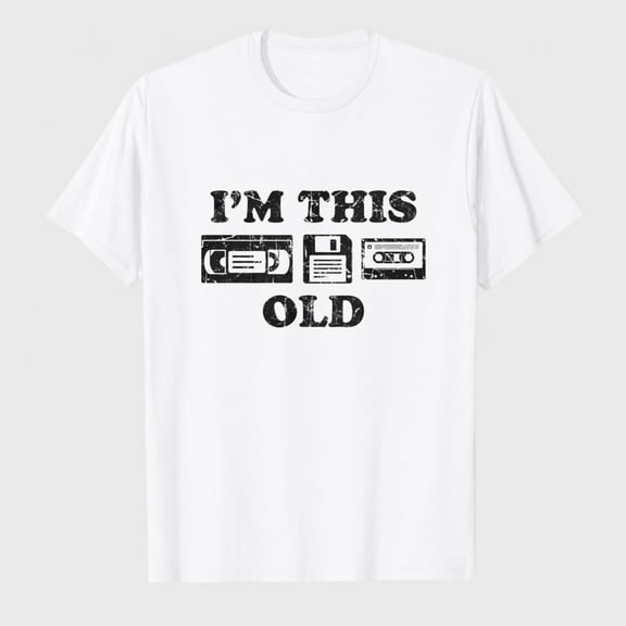 Mens Funny T Shirts I'm This Old - Oldometer 40, 50, or 60 and More Sarcastic Birthday Graphic Novelty Tees for Men