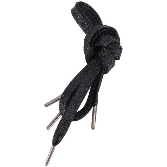 White Shoelaces Casual Dress Shoes Colorful Shoelaces Strong Laces Environmental Friendly Shoelaces 120x1cm Black