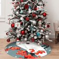 thumbnail image 5 of Yiaed Cockatoo Red Berries Print Christmas Tree Skirt , Tree SkirtsTree Mat for Christmas Winter Holiday Indoor Decorations-36", 5 of 7
