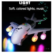 Kids Airplane Toy with Music,Sound and Light,Inertia Airplane with Mini Cars,Vehicles Passenger Plane Toy for Boys Girls