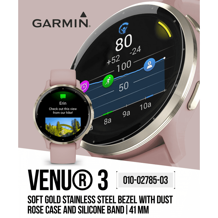 Garmin Venu 3S GPS Smartwatch, AMOLED Display 41 mm Watch