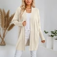 thumbnail image 2 of Sweaters for Women Trendy Knit Long Sleeve Cardigan Solid Color Fall Outerwear, 2 of 5