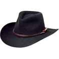 thumbnail image 1 of Stetson Men's Bozeman Wool Felt Crushable Cowboy Hat Black Medium, 1 of 2