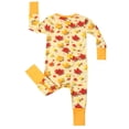 thumbnail image 5 of ATAIKU 3-24M Newborn Baby Zipper Footless Pajamas Bamboo Long Sleeve Footed Sleepers Sleep 'N Play for Infant Toddler Girls - Maple Leaves, 5 of 10