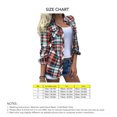 thumbnail image 4 of Blusa a cuadros para mujer, camisa a cuadros para mujer, camisas casuales a cuadros para mujer, camisa a cuadros de manga larga diseñada a medida, 4 of 4