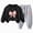 H226-Black, variant on TOWED22 Toddler Baby Girl Outfits Ruffle Long Sleeve Print Tops   Flare Pants Set Toddler 2Pcs Fall Winter Clothes,Red,4-5 Y