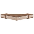 thumbnail image 4 of Modway Transmit 47" Wall Mount Corner Walnut Office Desk in Walnut White, 4 of 10