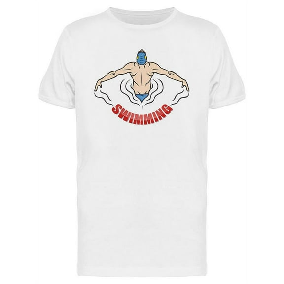 Swimmer  Design T-Shirt Men -Image by Shutterstock, Male XX-Large