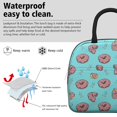 thumbnail image 3 of Lunch Bag Lunch Box for Women Reusable Insulated Lunch Bags,Water-Resistant Cute Donuts Cooler Lunch Tote Bag, Large Capacity for Work Travel Picnic, 3 of 6