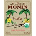 thumbnail image 3 of Monin Organic Vanilla Flavouring Syrup, 25.4 fl oz (750ml) Glass Bottle with Absol White Pump, 3 of 5