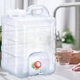 thumbnail image 1 of Contenedor de agua para acampar, portador de agua con grifo, bidón de agua de gran capacidad, jarra de agua con asa para picnic en coche y mochileros, 1 of 8