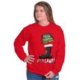 thumbnail image 3 of Funny Merry Christmas Its A Lamp Unisex Plus Fleece Graphic Sweatshirt Brisco Brands 2X, 3 of 5