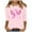 Pink, variant on Alkepwun Breast Cancer Shirt for Women Angel Wings Pink Ribbon TShirt Cancer Fight Awareness Shirt Faith Casual 3/4 Sleeve Tops