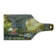 thumbnail image 2 of Garden Cutting Board, Fairies Playing in the Ruins with Flowers Blossom Butterflies Fantasy Scene, Tempered Glass Cutting and Serving Board, Wine Bottle Shape, Charcoal Green Red, by Ambesonne, 2 of 5