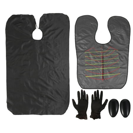 

Etereauty Hair Coloring Dye Tool Tools Cape Apron Dyeing Ear Tint Salon Protector Tinting Cutting Gloves Kit Covers