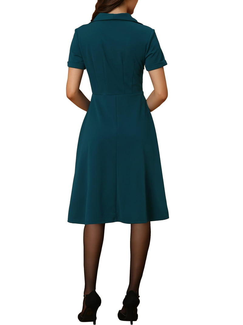 flat and flare dress Senza Tempo Fashion Carmel Dress - Black