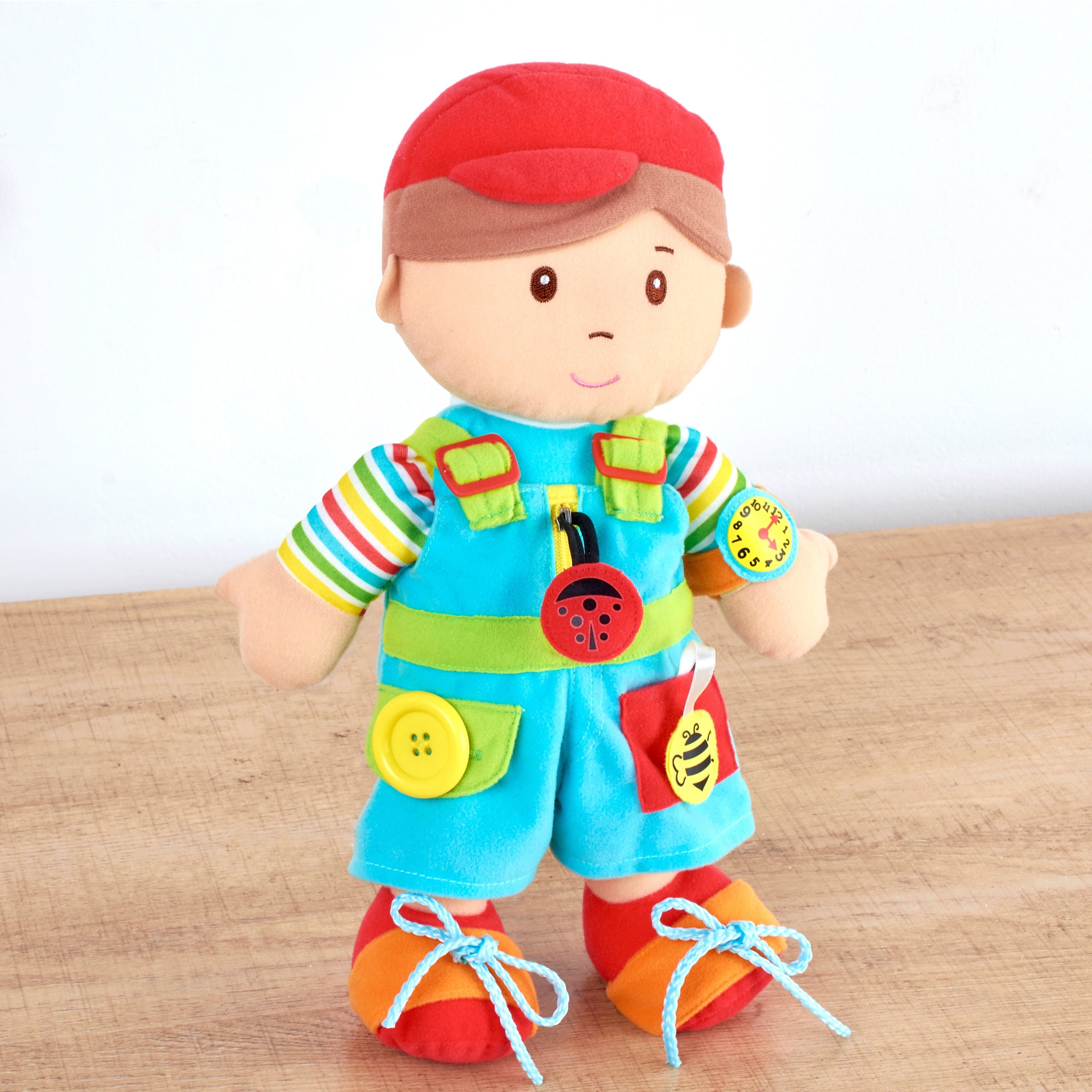 Spark Create Imagine Plush Learning Buddy Boy Doll Sensory Motor Skills Bl22 for sale online 