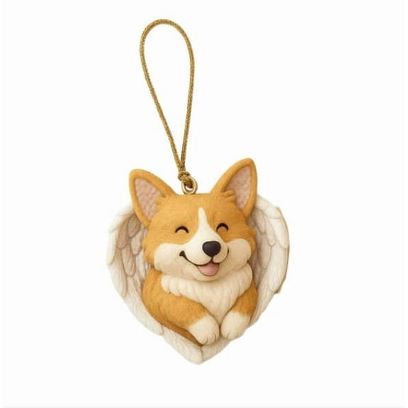 hengsof Dog Lover Christmas Tree Ornament Souvenir Figurine for Tree Branches Shelves Pet-Themed Home Decor Holiday Gifting Ideal for Christmas